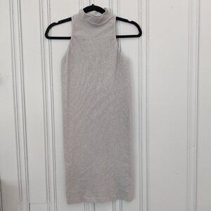 Bebe Silver Bodycon Dress